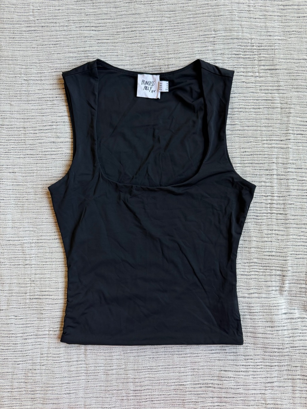 Princess Polly Black Scoop Neck Tank